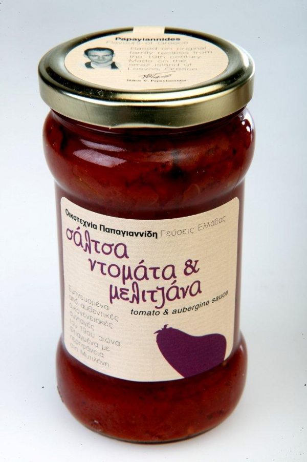 Tomato and Aubergine Sauce 'PAPAYIANNIDES' 380gr