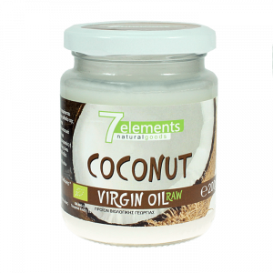 Organic Raw Virgin Coconut Oil '7 Elements' 200grΒιολογικό Παρθένο Λάδι Καρύδας '7elements' 200gr