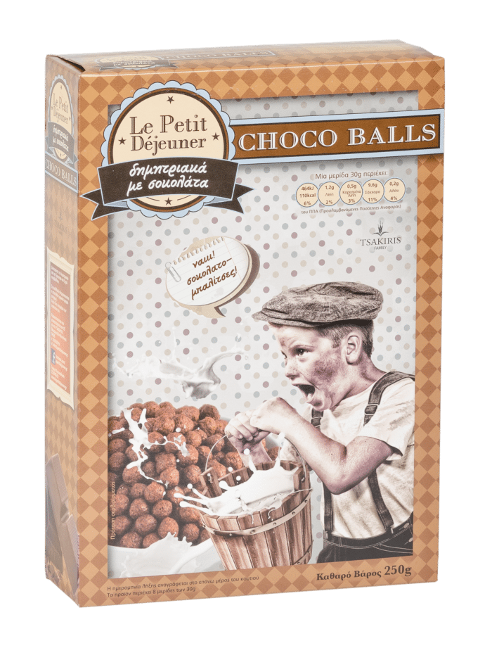 Δημητριακά 'Choco Balls' Tsakiris Family 250gr