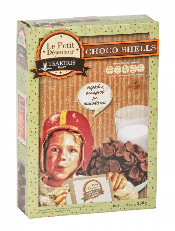 Δημητριακά 'Choco Shells' Tsakiris Family 250gr