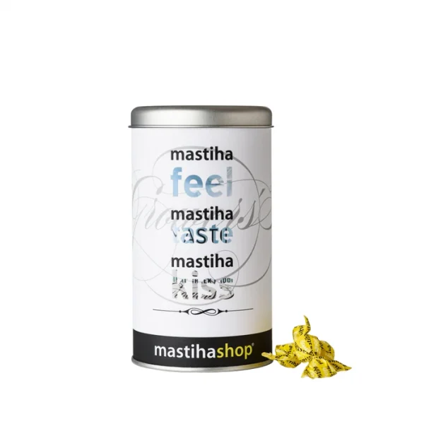 Καραμέλες με Μαστίχα Χίου Μεταλλική Συσκευασία 'Mastihashop' 250gr