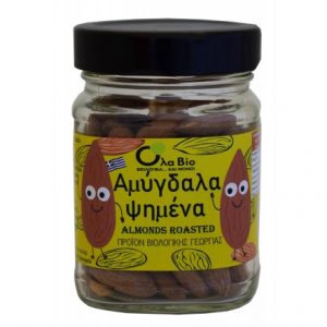 Βιολογικά Αμύγδαλα Ψημένα Ελληνικά 'OLA-BIO' 120gr