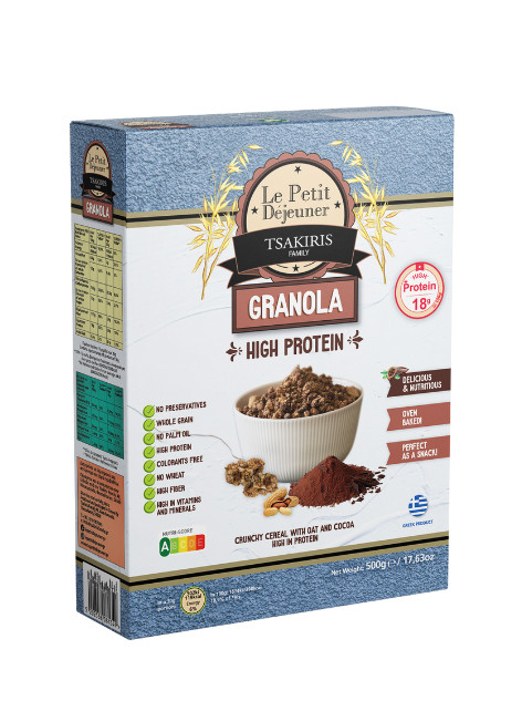 Δημητριακά με Granola Πρωτεΐνης 'Tsakiris Family' 500gr
