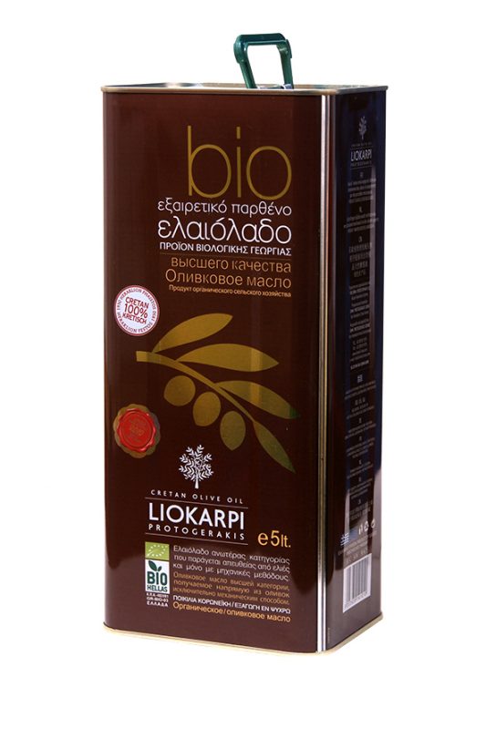 Organic Extra Virgin Olive Oil LIOKARPI 5LΒιολογικό Εξαιρετικό Παρθένο Ελαιόλαδο ΛΙΟΚΑΡΠΙ 5L