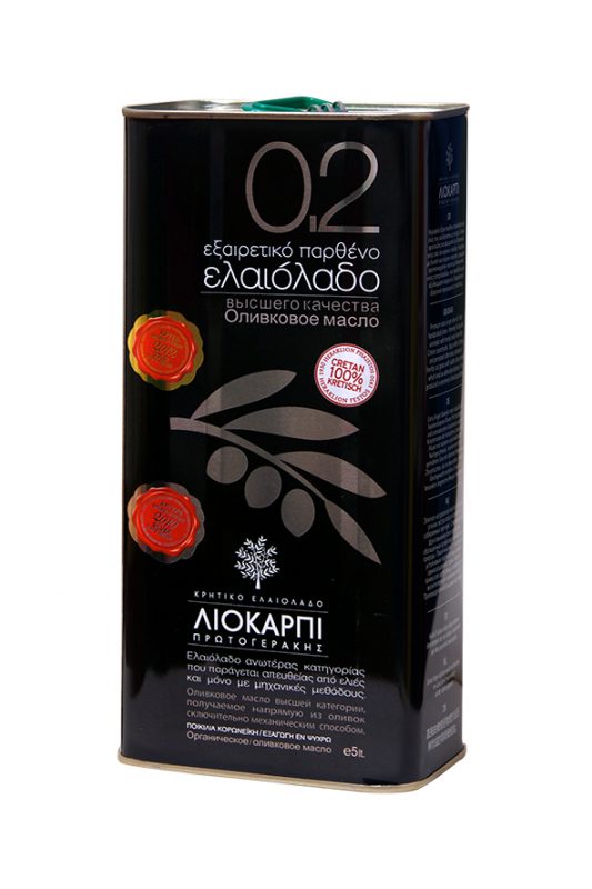 Cretan Extra Virgin Olive Oil 0,2 LIOKARPI 5L Εξαιρετικό Παρθένο Ελαιόλαδο 0,2 ΛΙΟΚΑΡΠΙ 5L